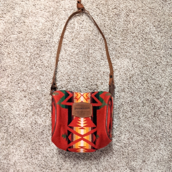 Pendleton Handbags - Pendleton Wool Red Barrel Crossbody Bag